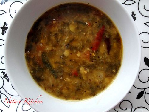 Palak (spinach) keerai kulambu - Recipe Petitchef