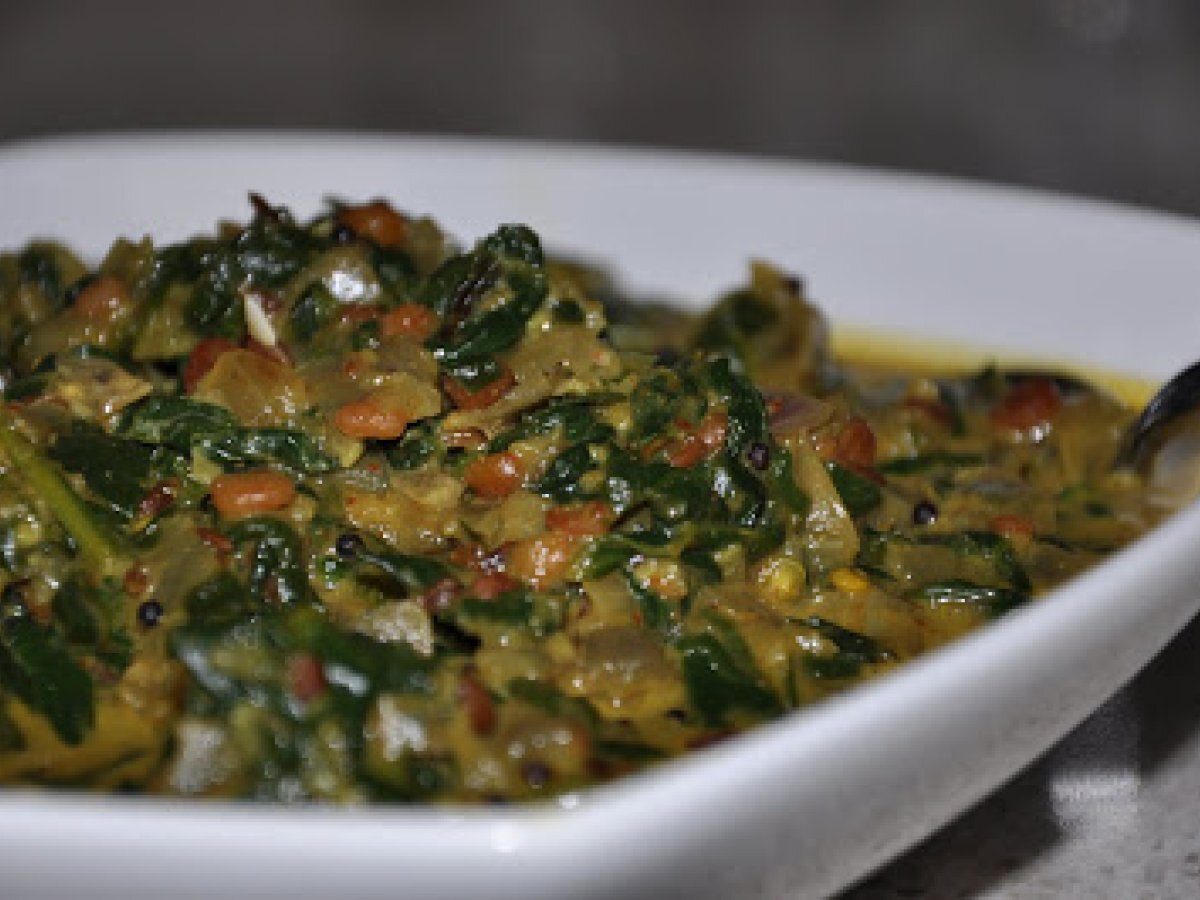 Palakura Vepudu / Palak ki Subzi (Spinach Fry)