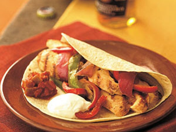 Pampered Chef Microwave Chicken Fajitas