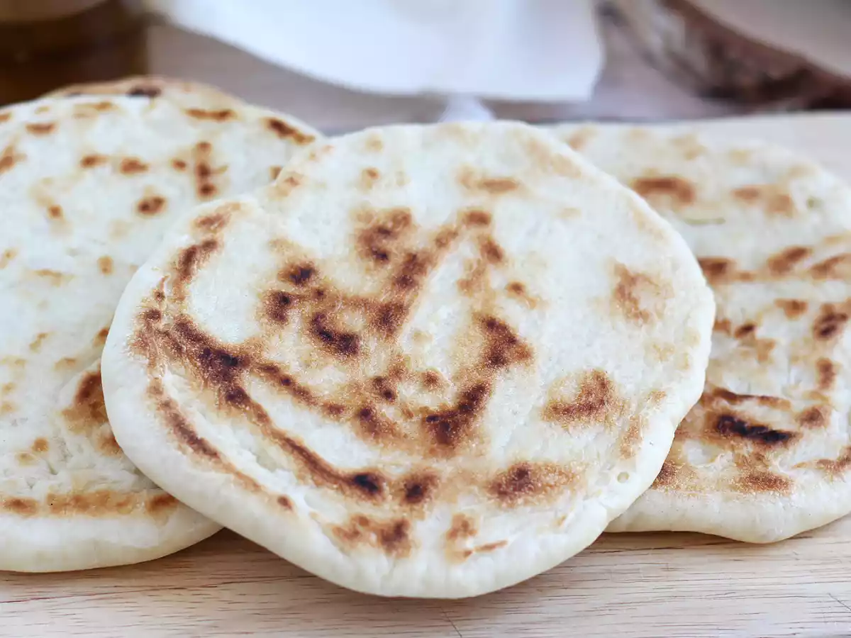 Pan-fried pita bread - photo 2