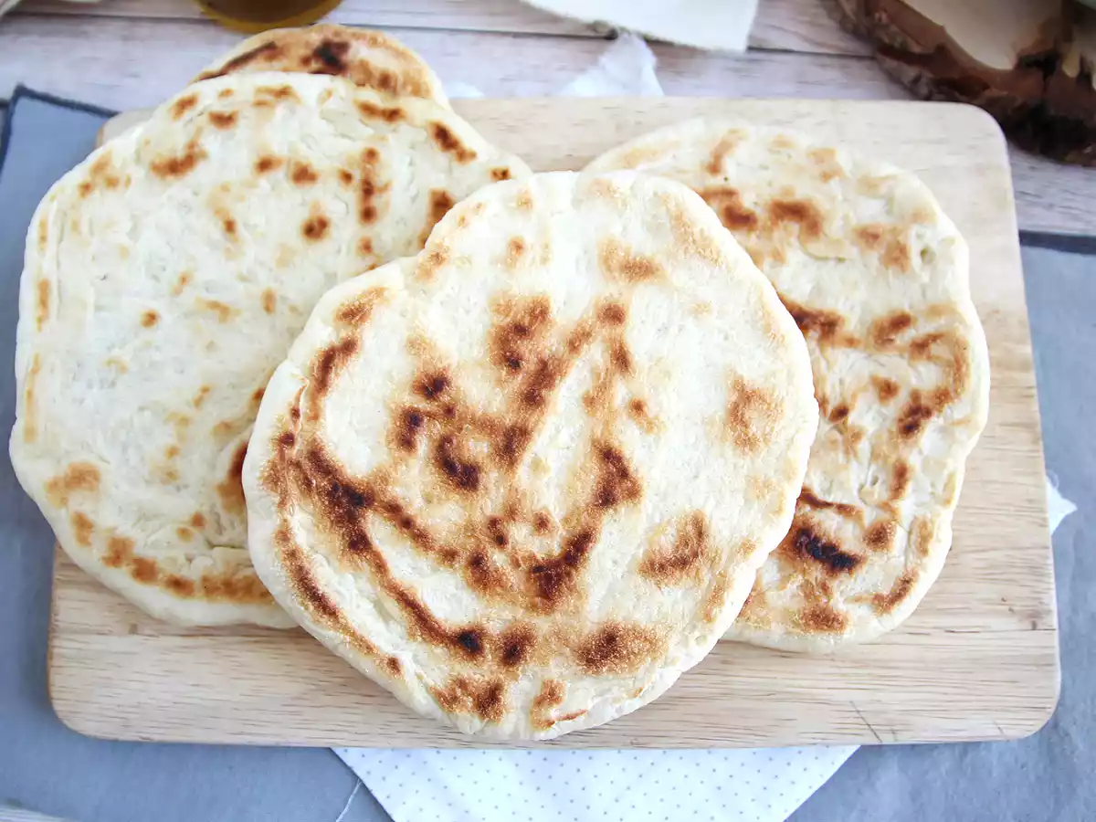 Pan-fried pita bread - photo 3