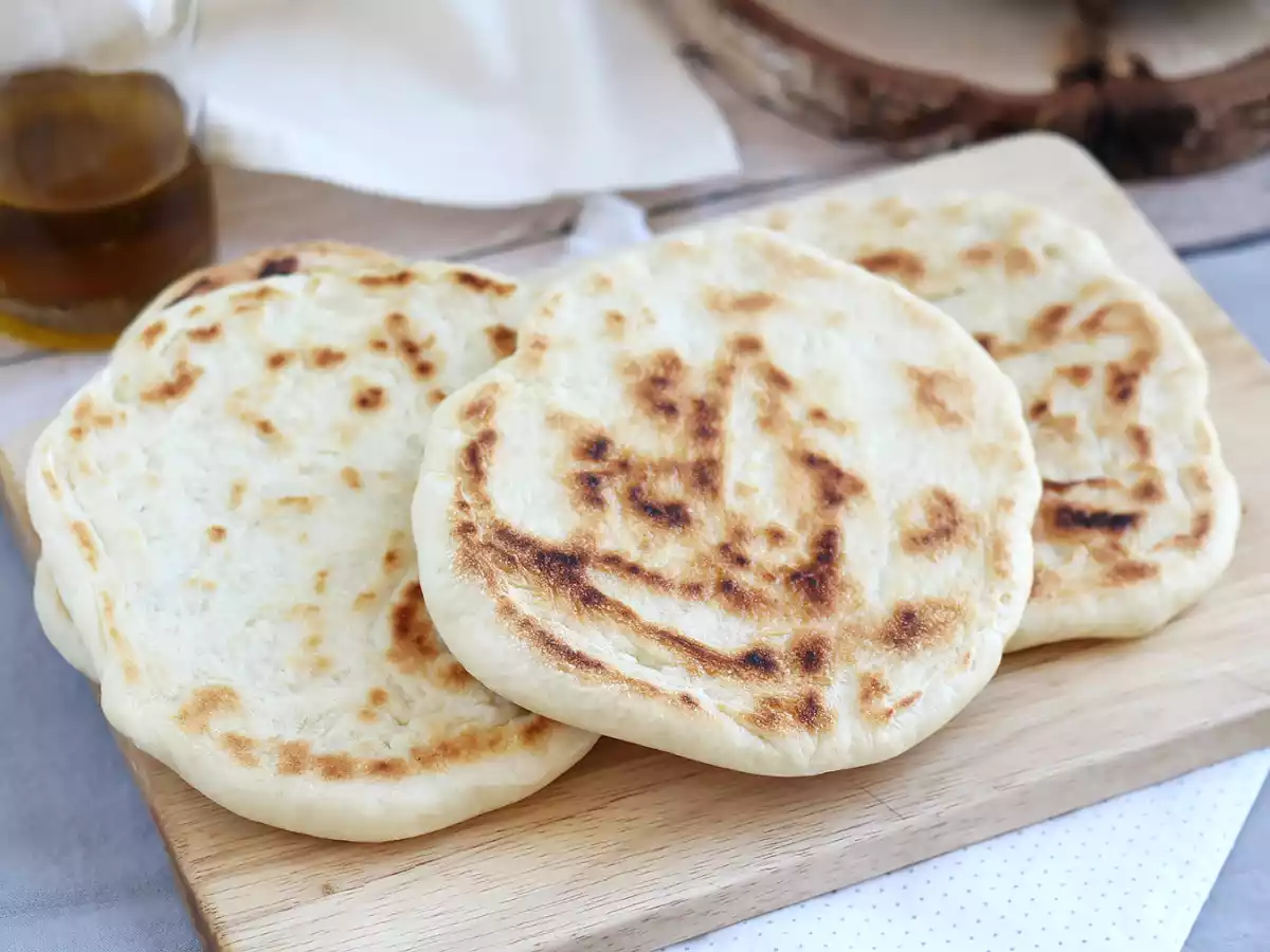 Pan-fried pita bread - photo 5