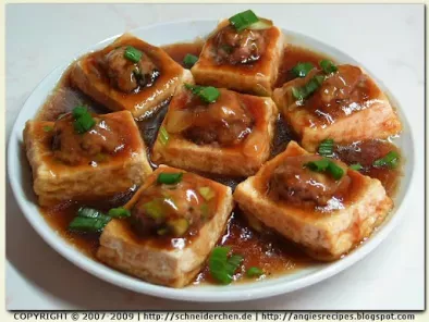 Pan-Fried Stuffed Tofu With Oyster Sauce