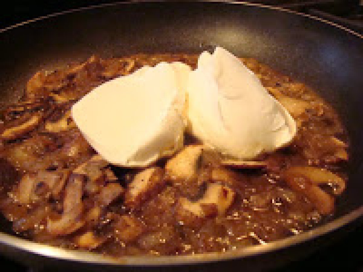 Pan Seared Steak with Mushroom Brandy Cream Sauce - photo 4