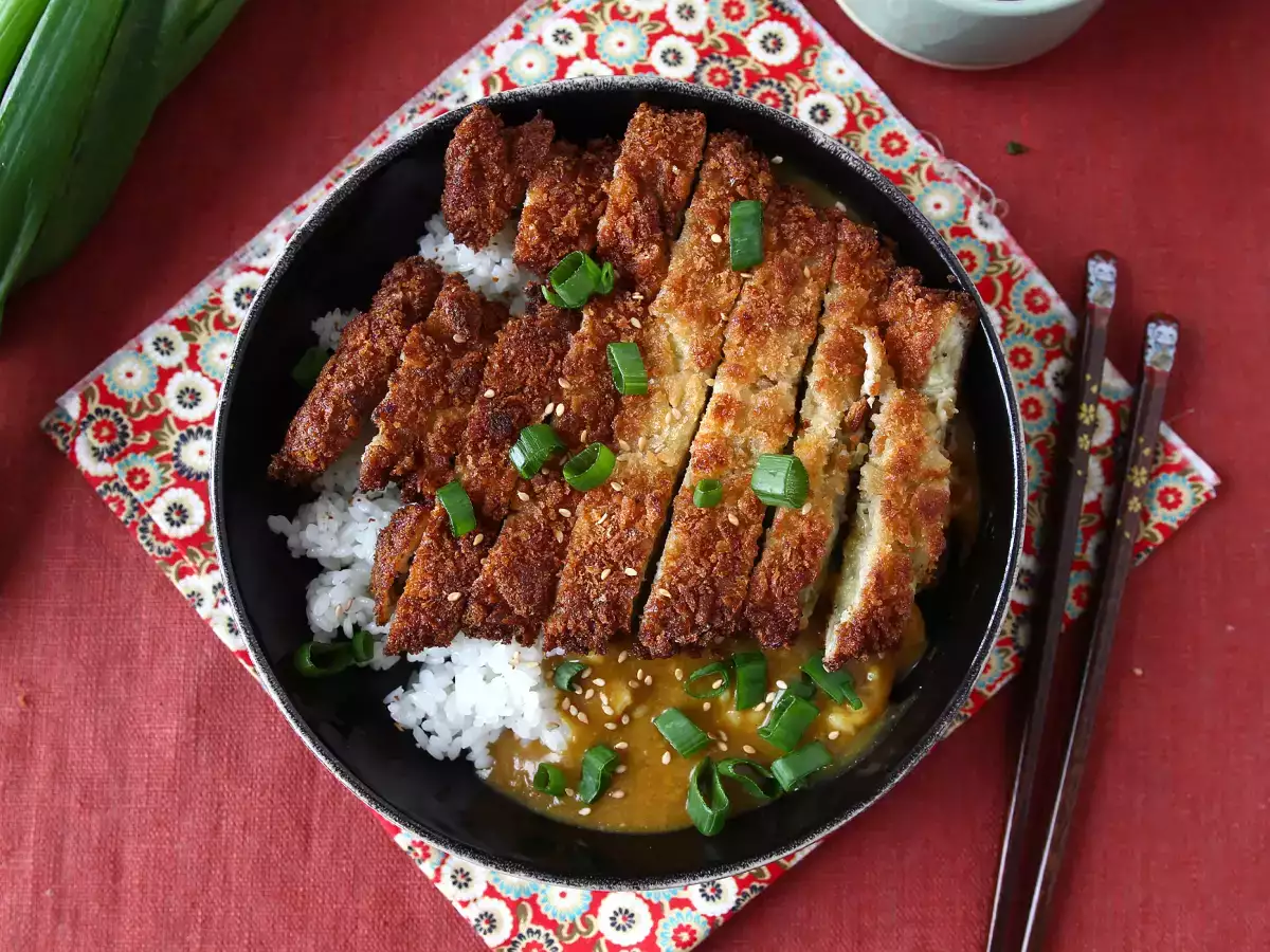 Panko-breaded eggplant, Japanese katsu curry-style (vegetarian) - photo 5