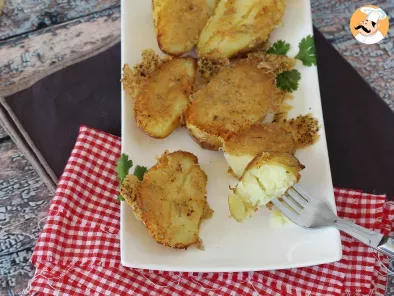 Parmesan potatoes, soft on the inside and crispy on the outside!