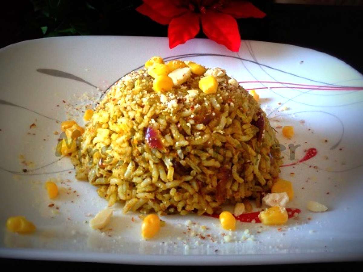 Parsley rice with almonds parmesan, Recipe Petitchef