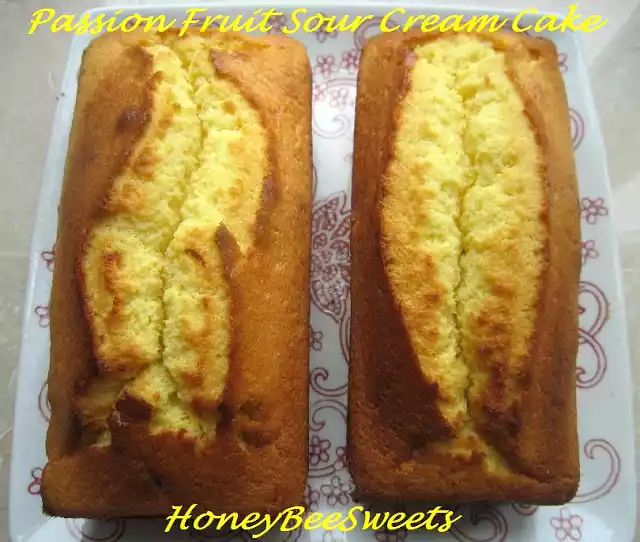 Passion fruit sour cream cake recipe
