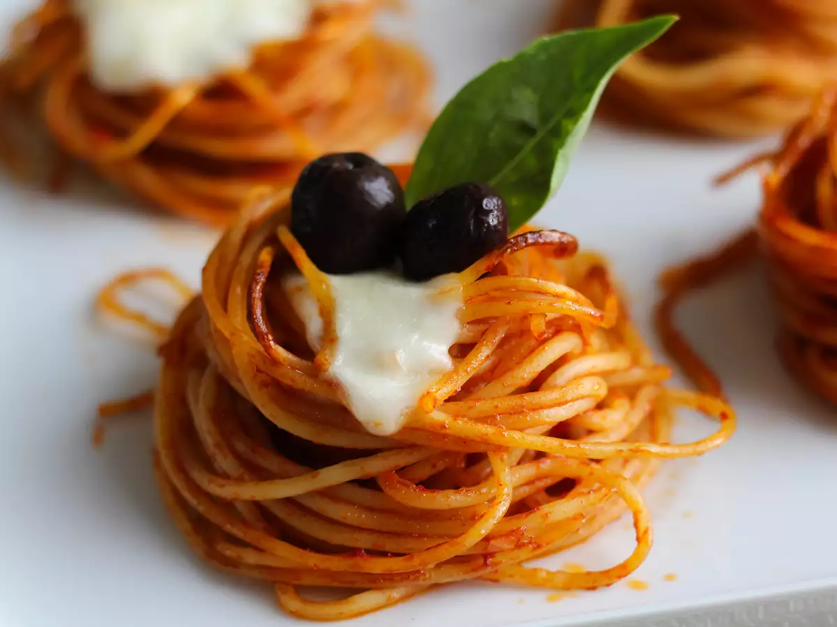 Pasta nests: a creative appetizer made with spaghetti! - photo 2