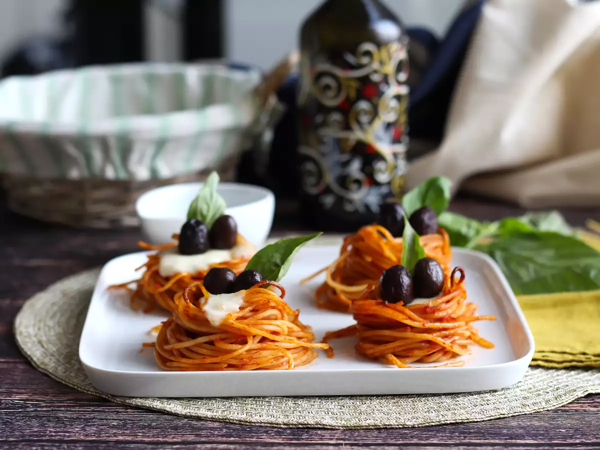 Pasta nests: a creative appetizer made with spaghetti! - photo 3