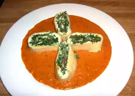 Elegant dinner recipe: pasta roll