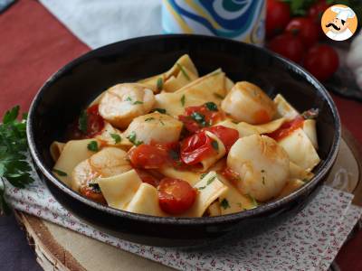 Pasta with scallops, an elegant seafood dish - photo 5