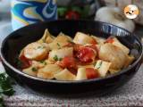 Pasta with scallops, an elegant seafood dish, photo 1