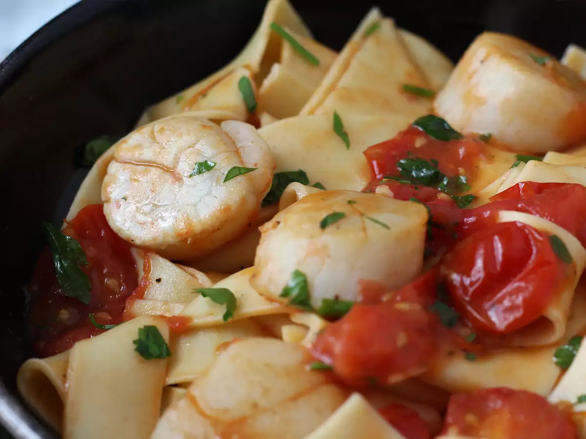 Pasta with Scallops, an Elegant Seafood First Course - photo 3