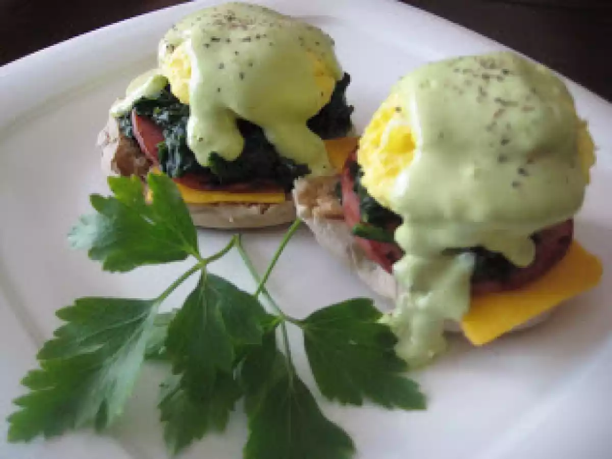 Paula Deen's Lean: Eggs Benedict with Hollandaise