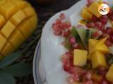 Pavlova with exotic fruits, photo 3