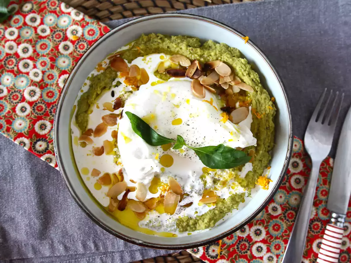 Pea dip, perfect with a creamy burrata ! - photo 2