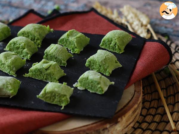 Pea gnocchi without eggs: ready in no time!