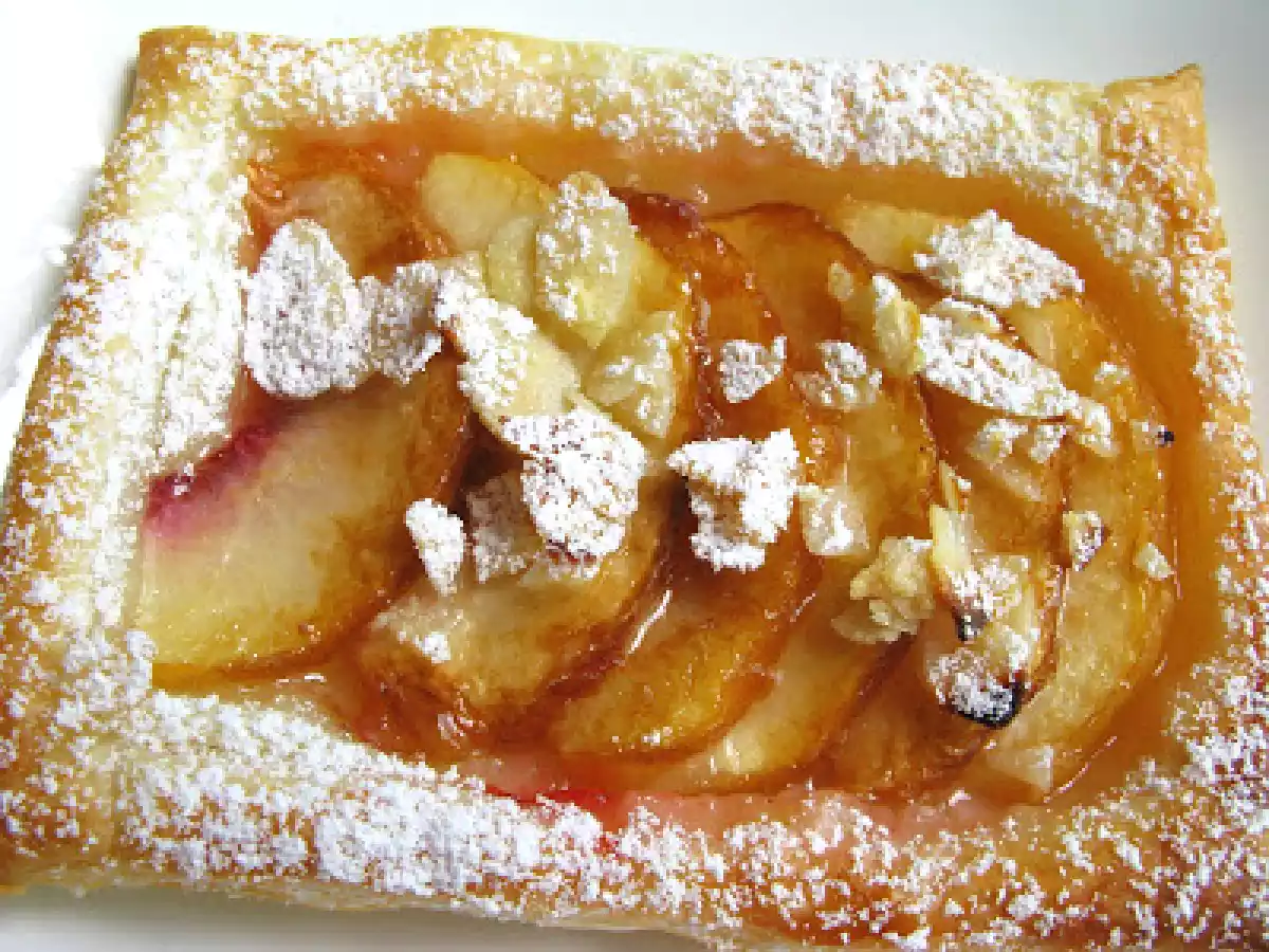 Peach Puff Pastry Tarts