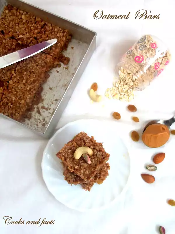 No-bake peanut butter chocolate oatmeal bars recipe