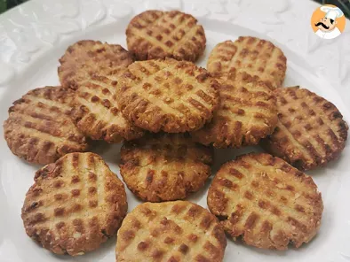 Peanut butter cookies - 4 ingredients - no added sugars, photo 2