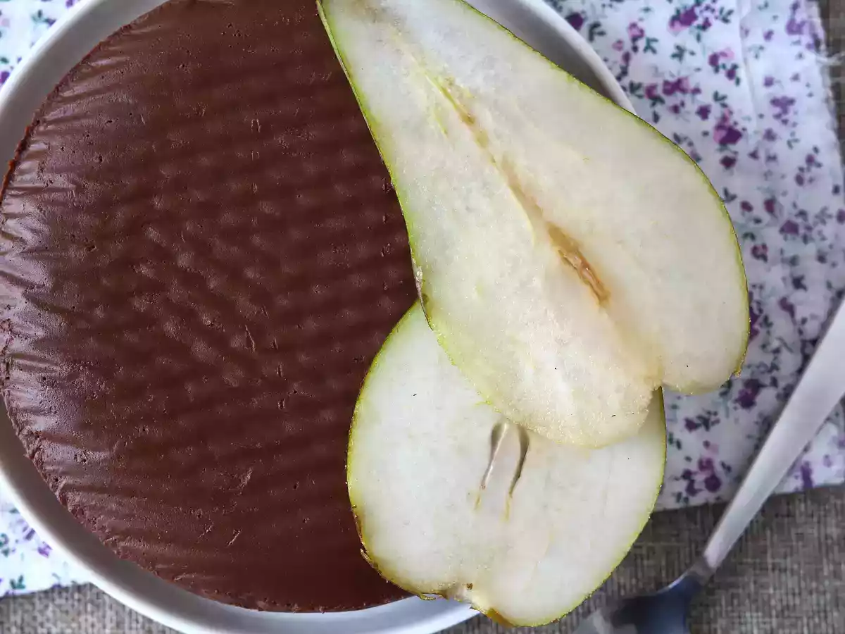 Pear and chocolate fudge, the super easy dessert with only 2 ingredients! - photo 2