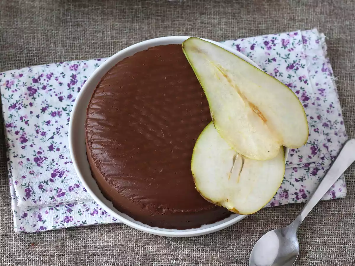 Pear and chocolate fudge, the super easy dessert with only 2 ingredients! - photo 6