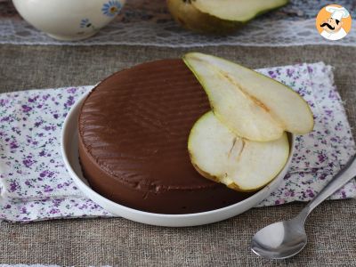 Pear and chocolate fudge, the super easy dessert with only 2 ingredients!