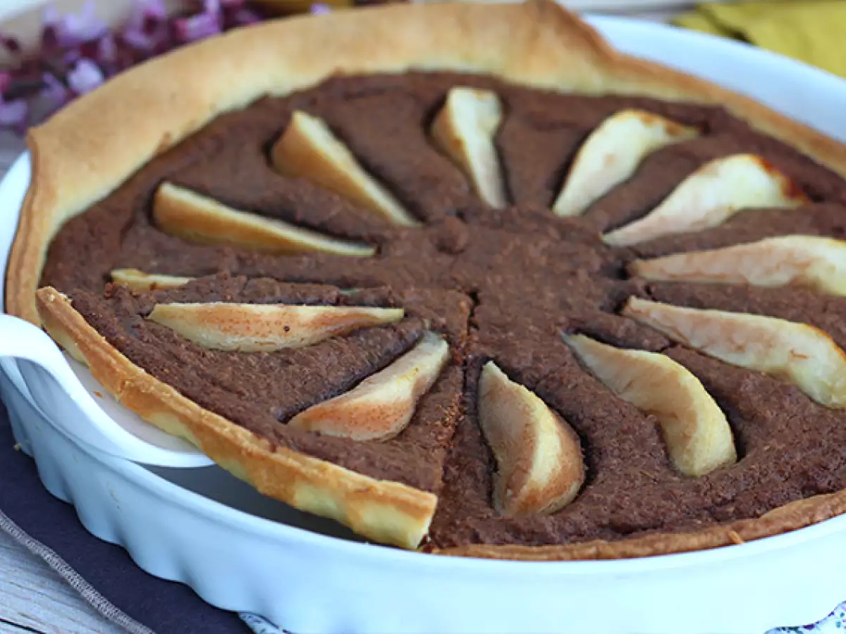 Pear and chocolate tart - photo 5