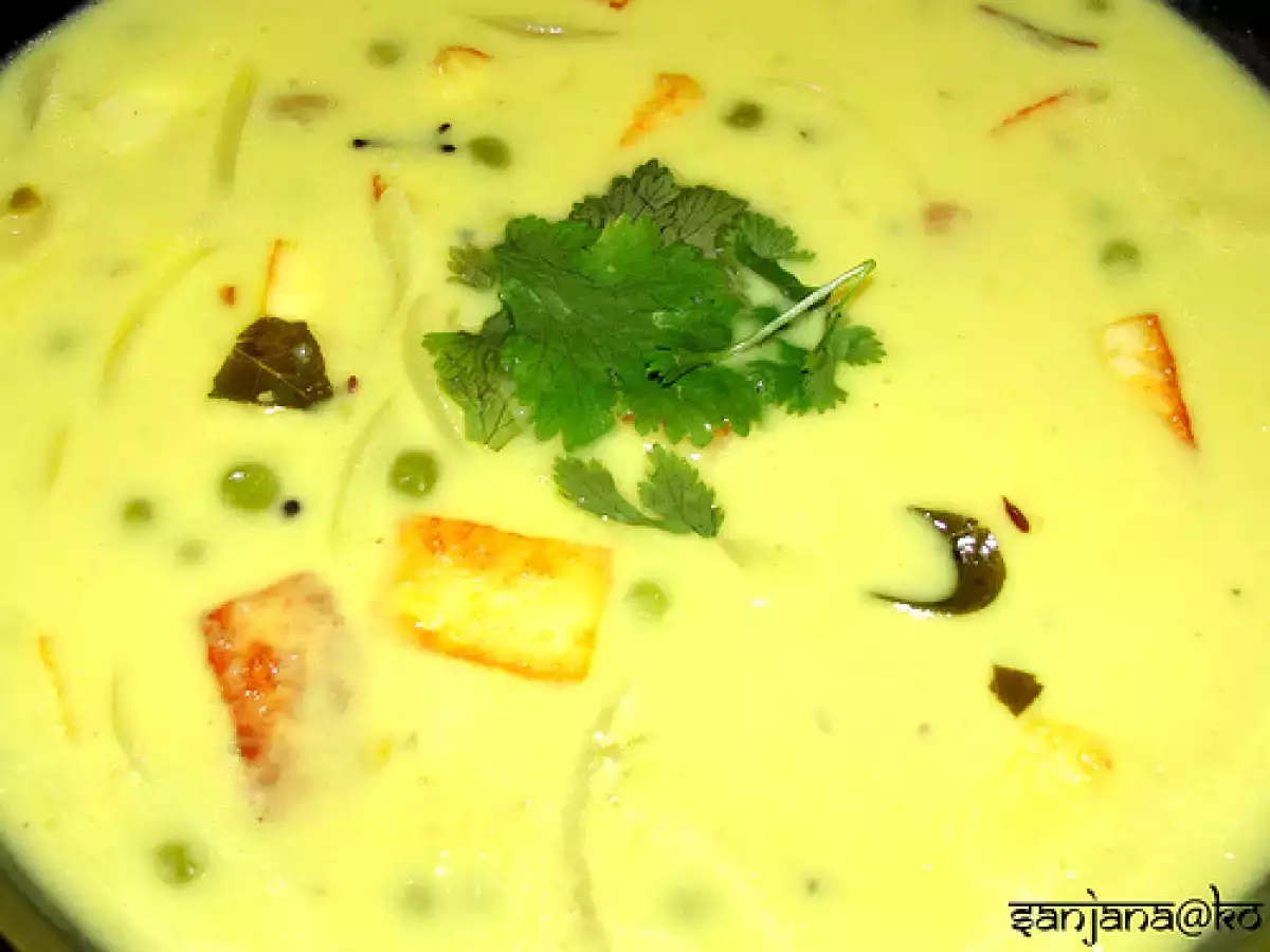 Peas and Paneer Kadhi (Indian Yogurt Soup) - photo 2