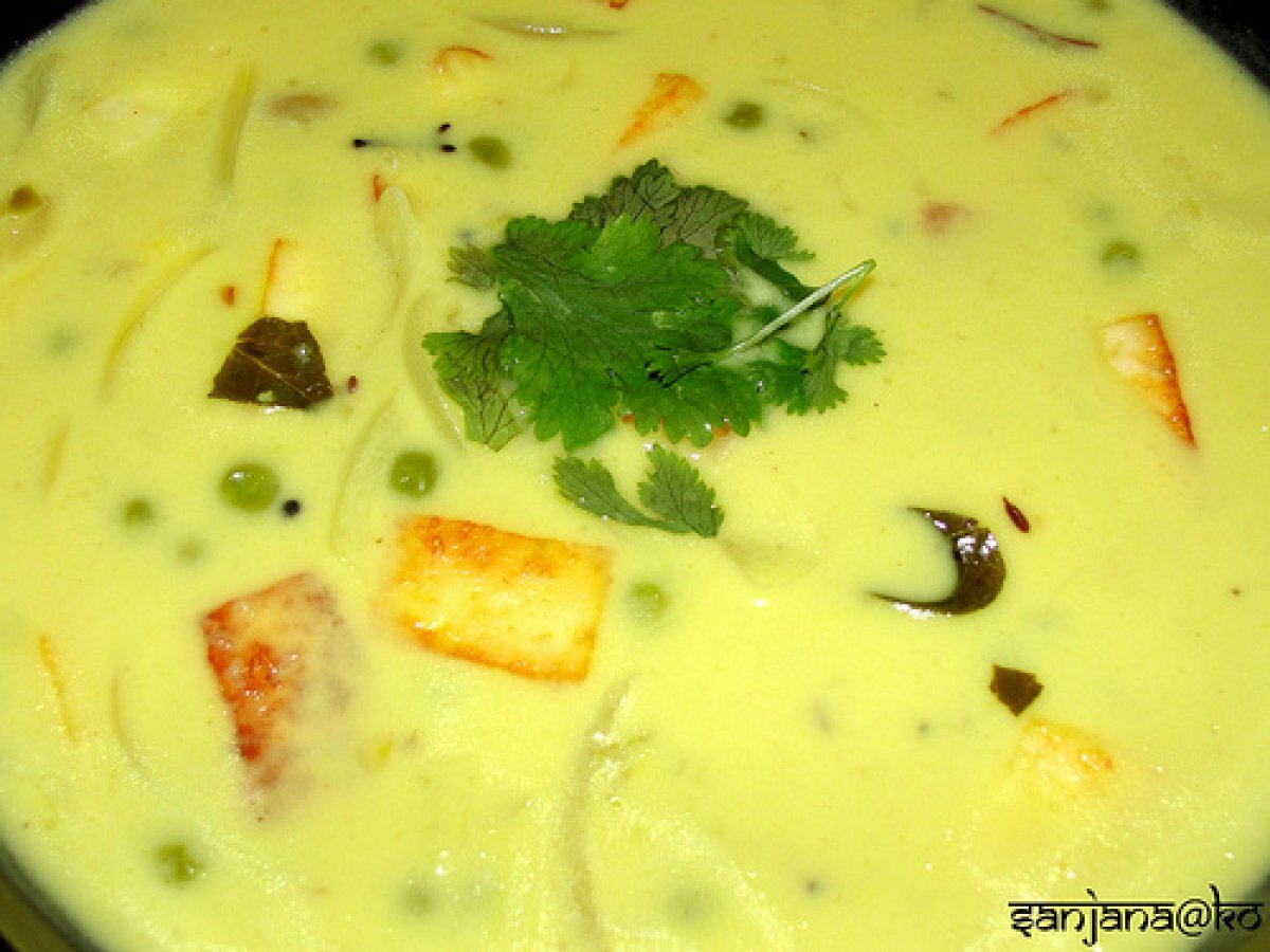 Peas and Paneer Kadhi (Indian Yogurt Soup) - photo 3