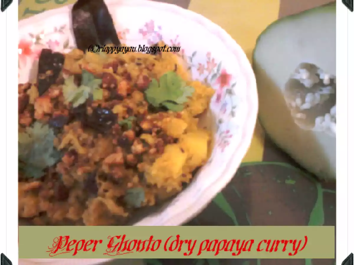 Peper Ghonto (Raw Papaya Curry)