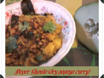 Peper Ghonto (Raw Papaya Curry)