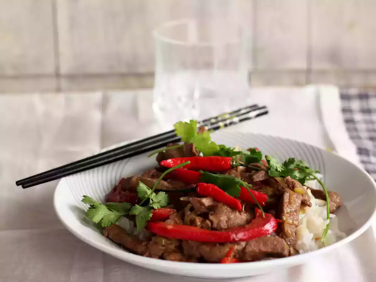 Peppers, Chillies and Calf's Liver