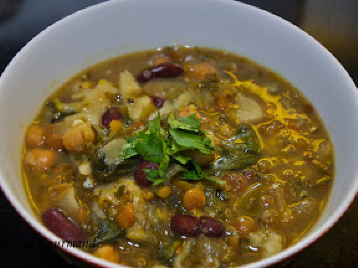 Persian Bean and Noodle Soup - Ash-e Reshteh