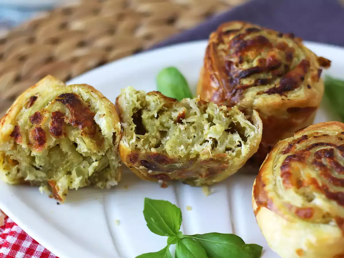 Pesto mozzarella puff pastries in the air fryer, ready in 15 minutes! - photo 3