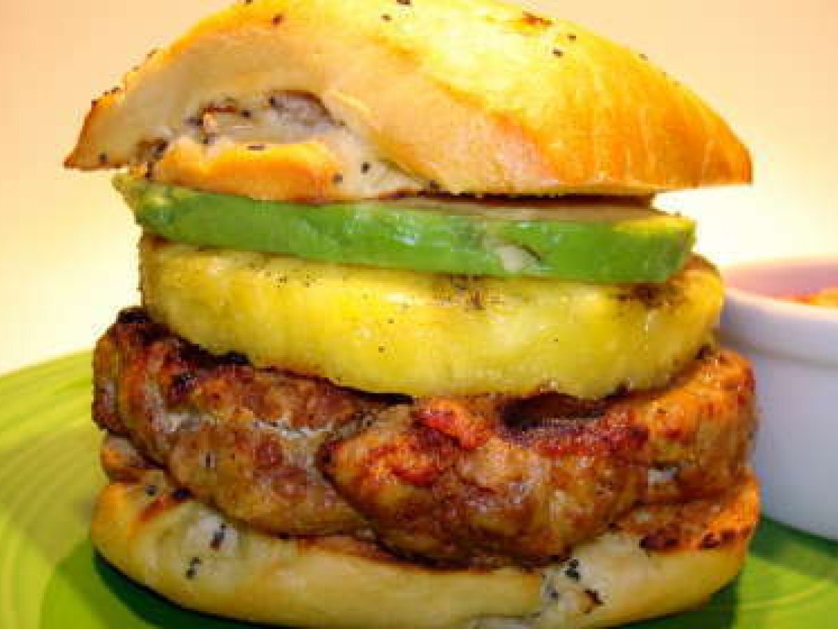 Pineapple-Chorizo Burgers