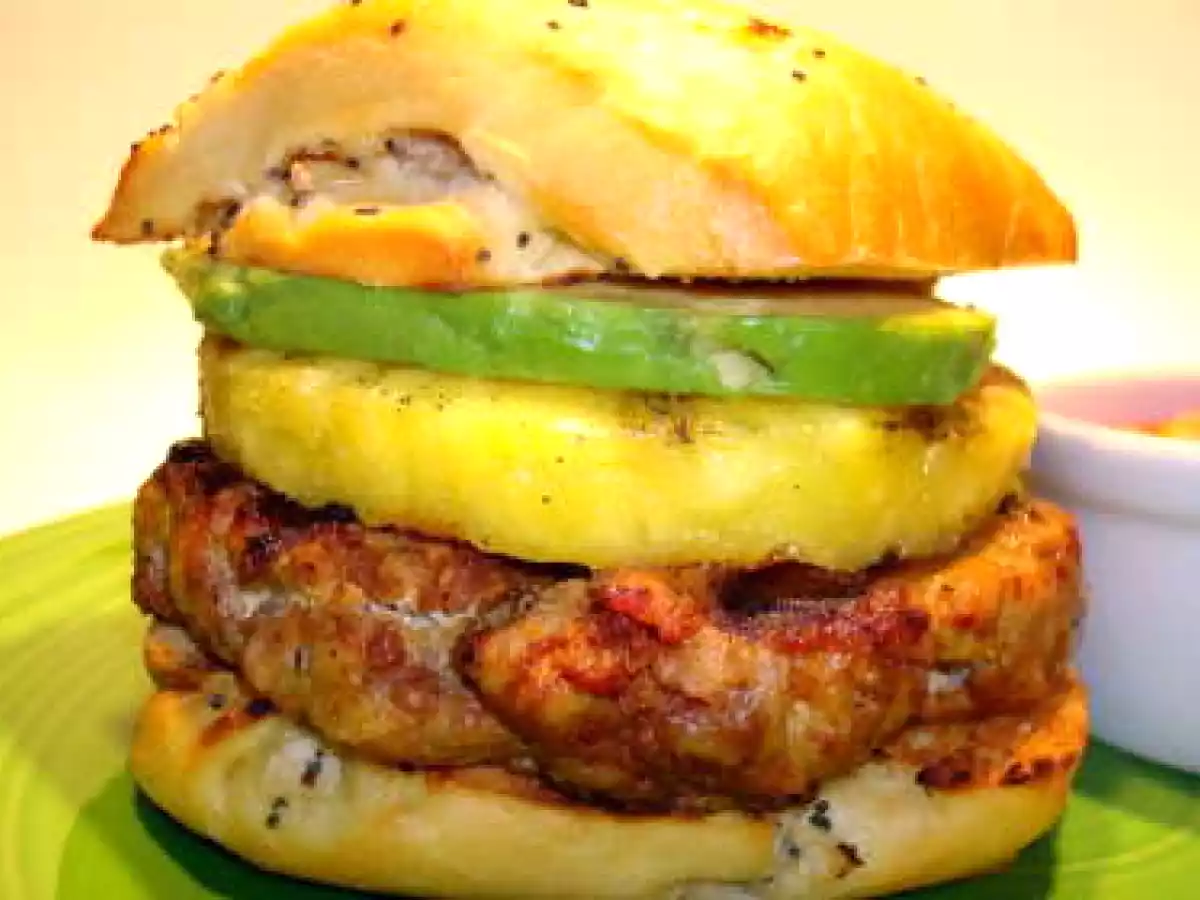 Pineapple-Chorizo Burgers
