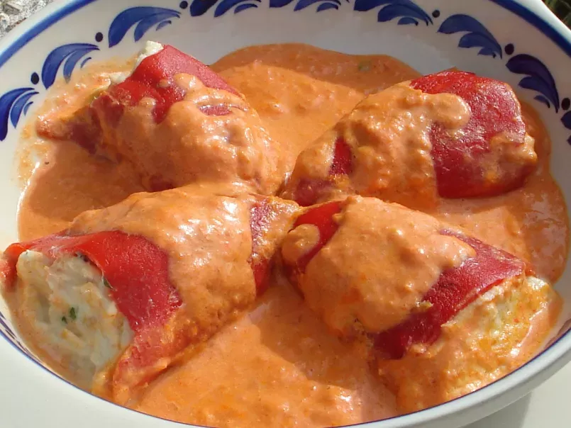 Piquillo peppers stuffed with cod ‘brandade’ (dairy and gluten free)