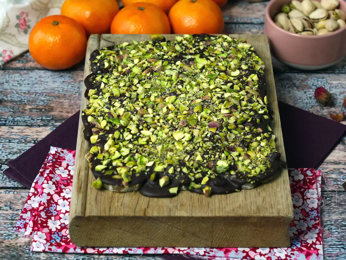 Pistachio and mandarin chocolate bar, the perfect sweetness for winter! - photo 3