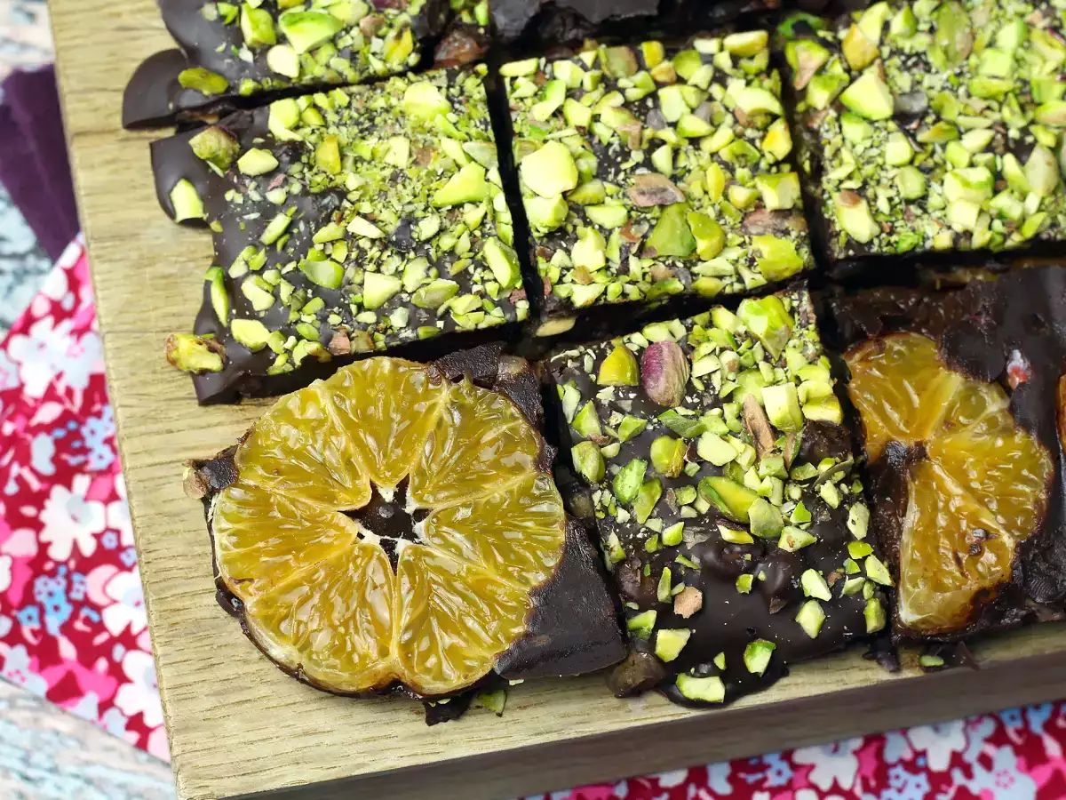 Pistachio and mandarin chocolate bar, the perfect sweetness for winter! - photo 6