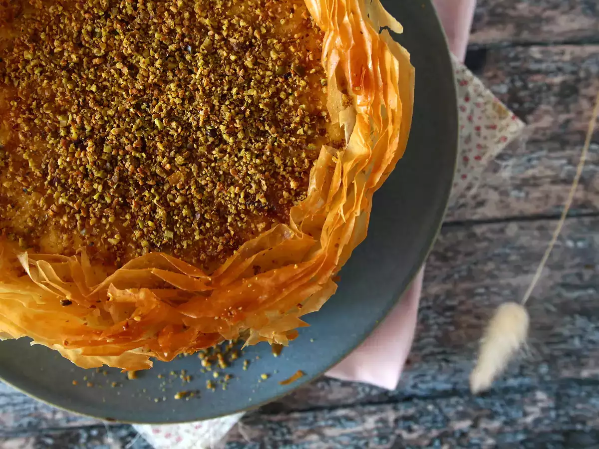 Pistachio Baklava-Style Cheesecake, Crisp and Creamy - photo 7