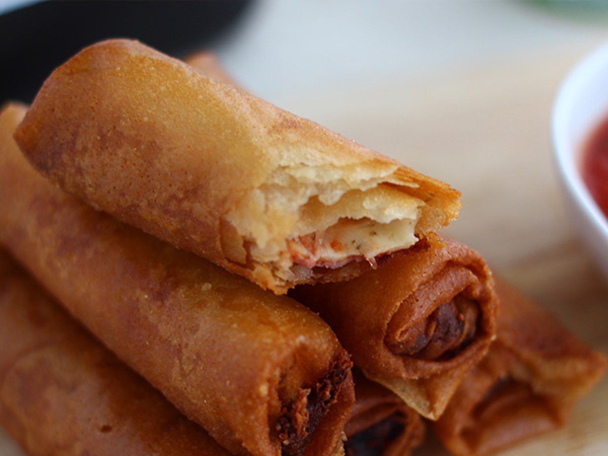 Pizza egg rolls - Video recipe! - photo 3