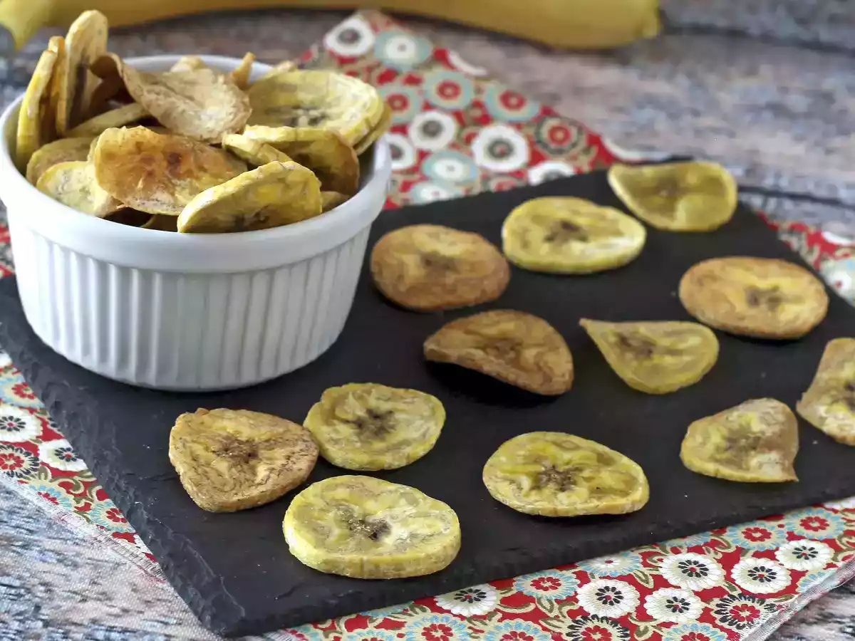 Plantain chips baked in the oven - photo 5