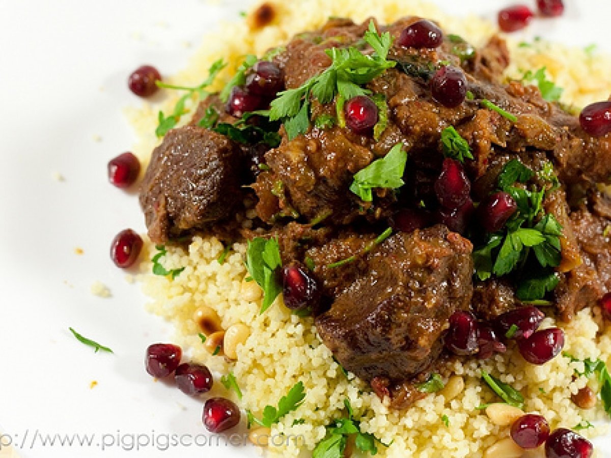 Pomegranate & Date Lamb Tagine, 2 Thumbs Up!