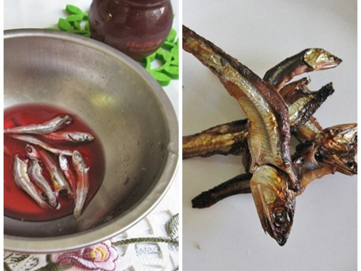 Pomegranate-Infused Toasted Anchovies - photo 3