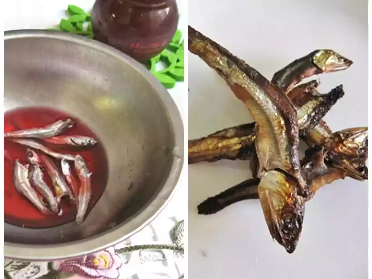 Pomegranate-Infused Toasted Anchovies - photo 3