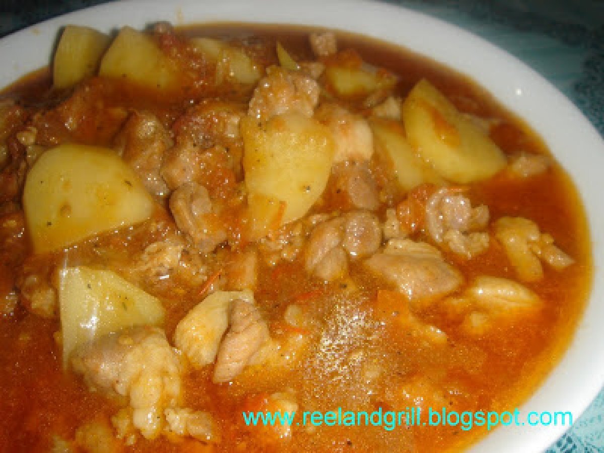 Pork Afritada in Fresh Tomatoes (Sarsiado)