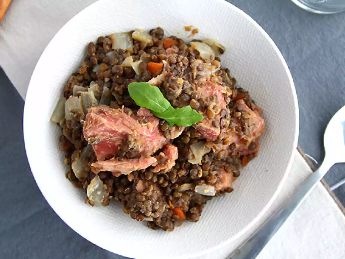 Pork butt with lentils (petit salé aux lentilles) - photo 3