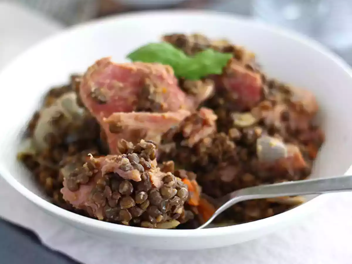 Pork butt with lentils (petit salé aux lentilles) - photo 4